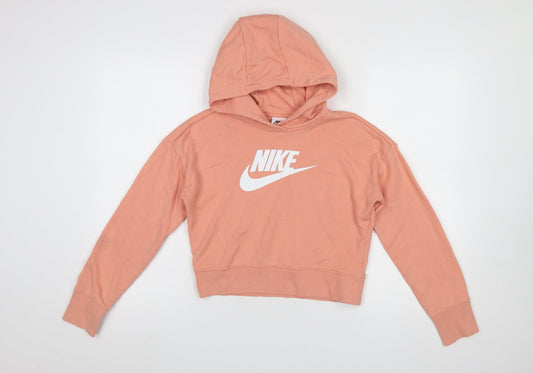 Girls UK Size 146 Nike Pink Pullover Hoodie