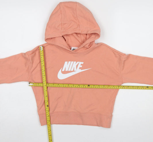 Girls UK Size 146 Nike Pink Pullover Hoodie