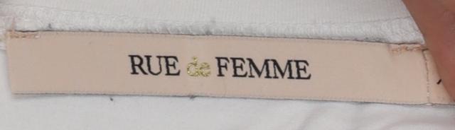 Womens UK Size XS Rue de Femme White Basic T-Shirt