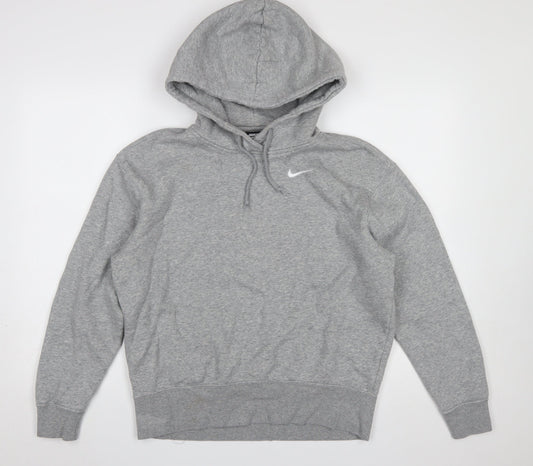 Womens UK Size XS Nike Grey Pullover Hoodie