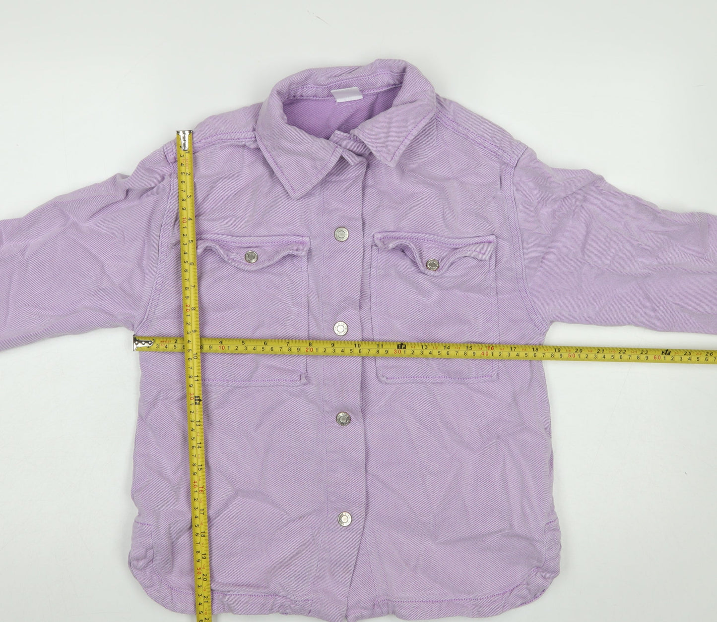 Girls UK Size 11-12 Years Zara Purple Shirt Jacket