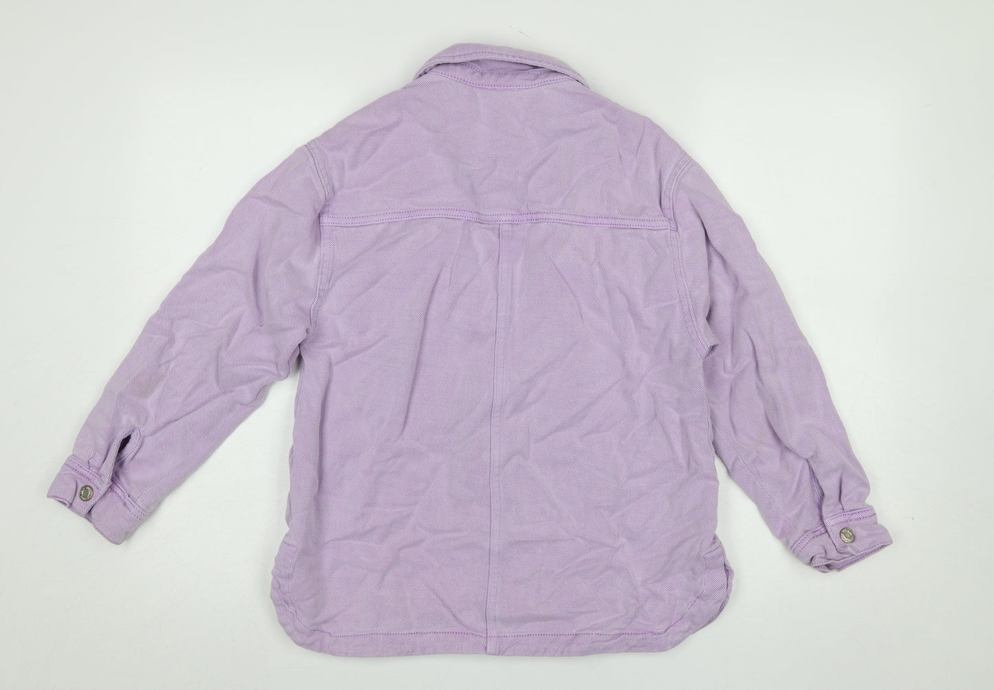 Girls UK Size 11-12 Years Zara Purple Shirt Jacket