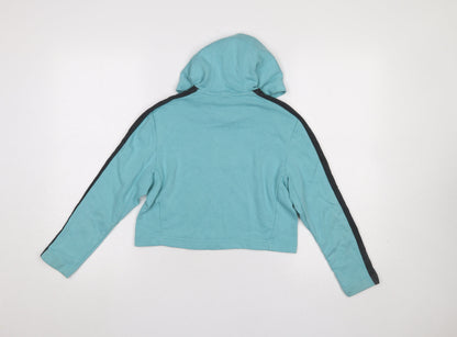 Girls UK Size 9-10 Years adidas Blue Pullover Hoodie