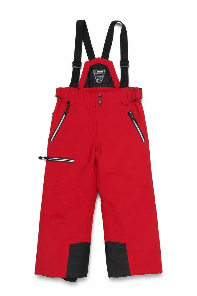 Boys UK Size 8 Years Killtec Regular Fit Snow Pants Red Trousers