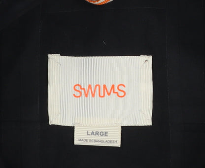 Mens UK Size L SWIMS Black Rain Coat