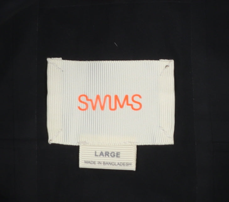 Mens UK Size L SWIMS Black Rain Coat