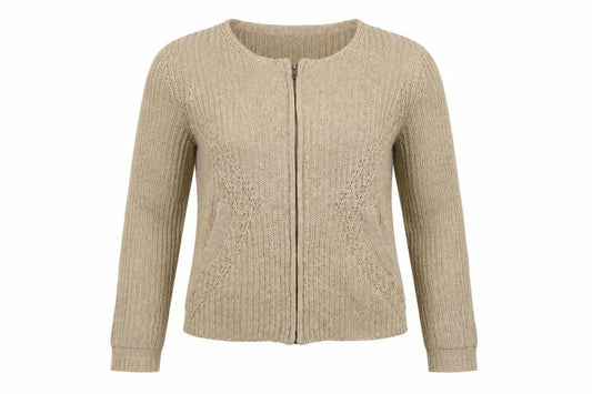 Womens UK Size L Part Two Beige Cardigan Jumper