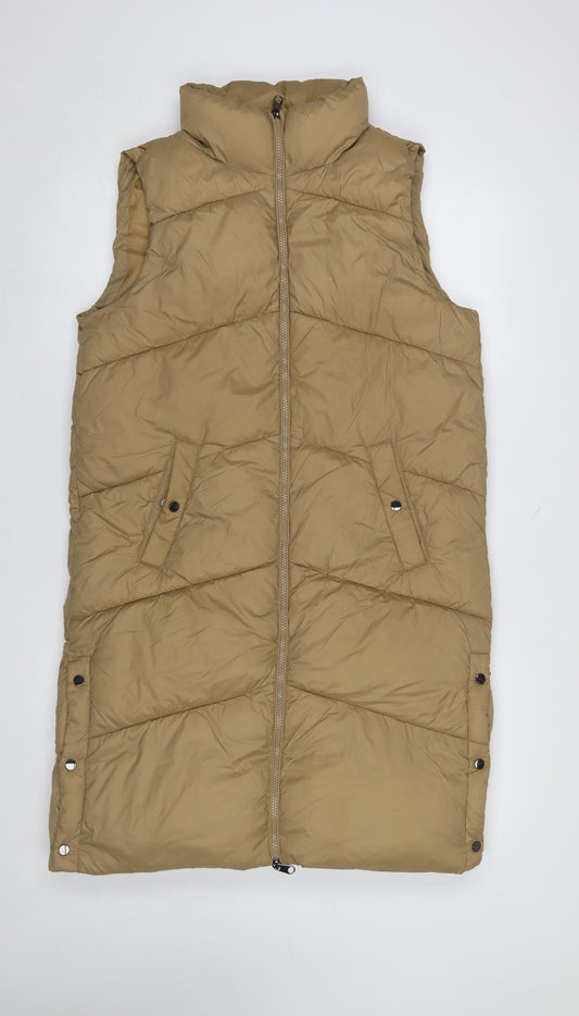 Womens UK Size S VERO MODA Beige Puffer Jacket