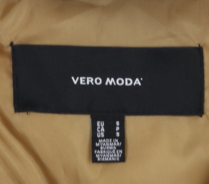 Womens UK Size S VERO MODA Beige Puffer Jacket