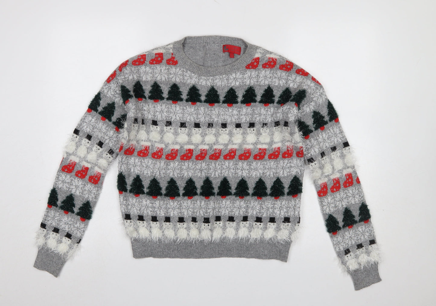 Womens UK Size 8 NEXT Grey Pullover Jumper