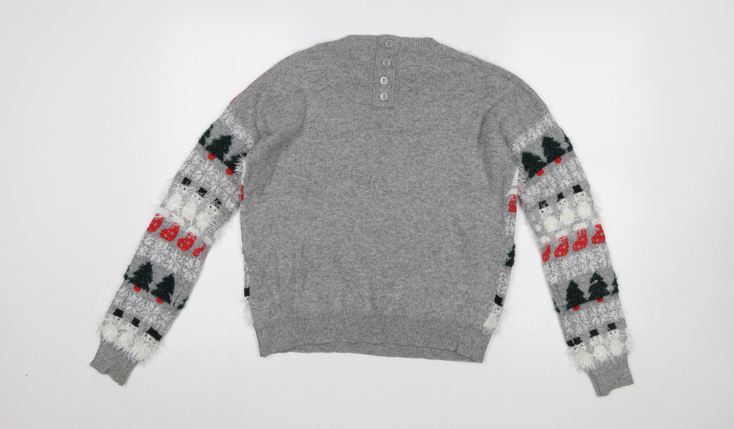 Womens UK Size 8 NEXT Grey Pullover Jumper