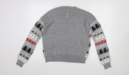 Womens UK Size 8 NEXT Grey Pullover Jumper
