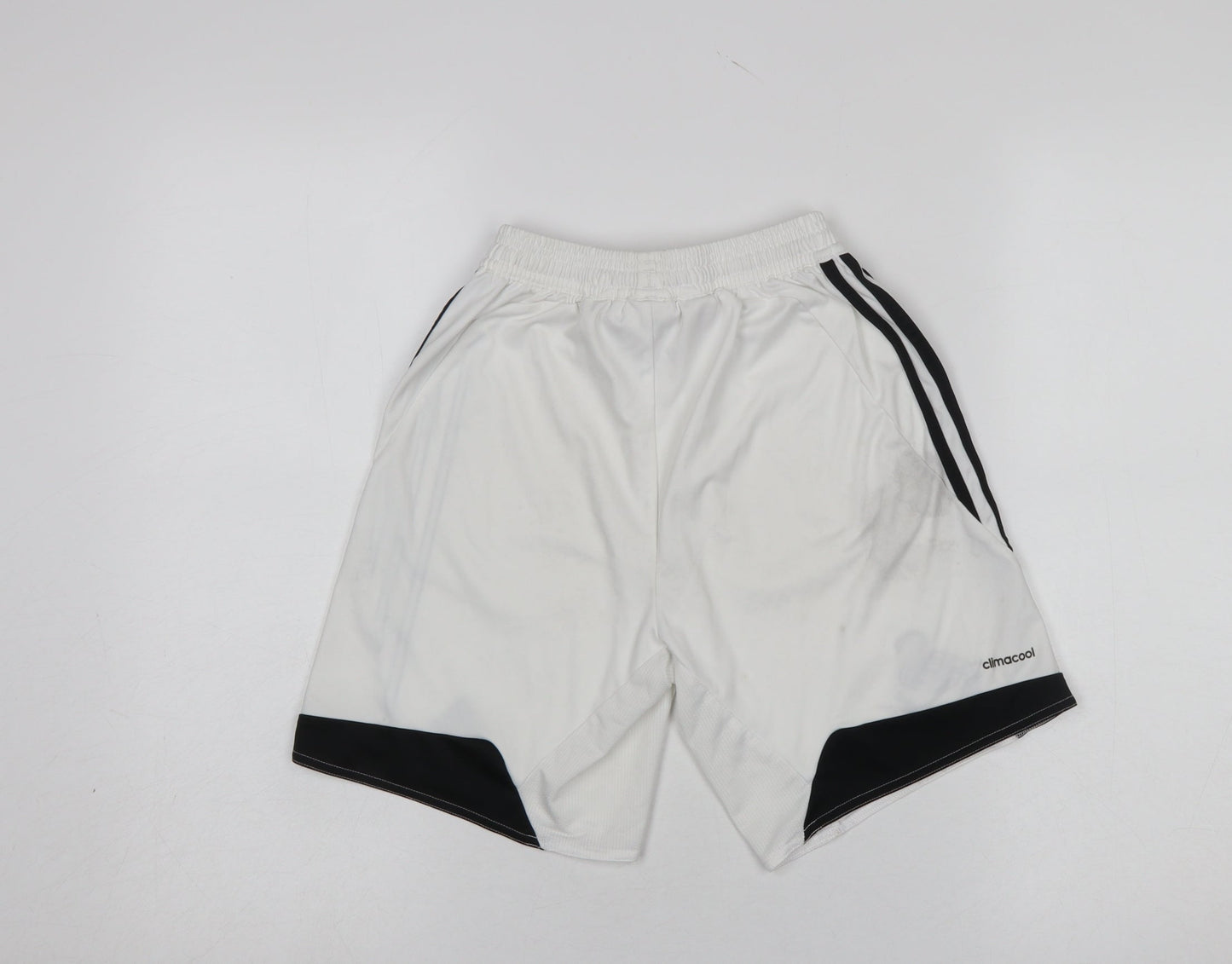 Adidas Boys White Athletic Football Shorts 12 Years Soccer Training