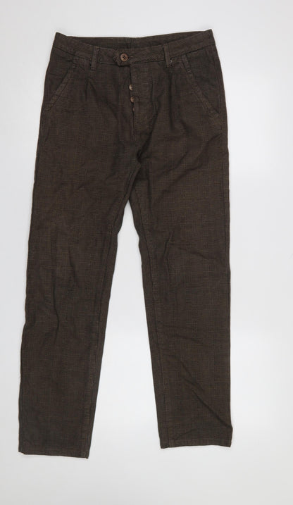 Womens UK Size 16 Kruder Regular Fit Chino Brown Trousers