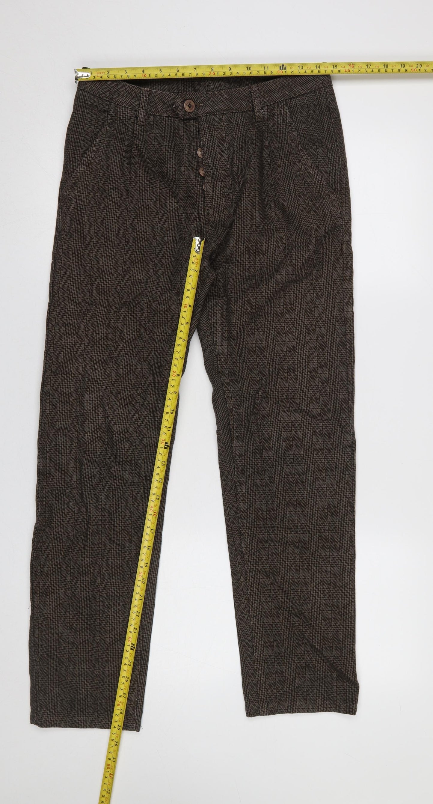 Womens UK Size 16 Kruder Regular Fit Chino Brown Trousers