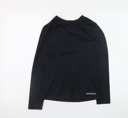 Girls UK Size 10-11 Years Dunnes Stores Black Basic T-Shirt