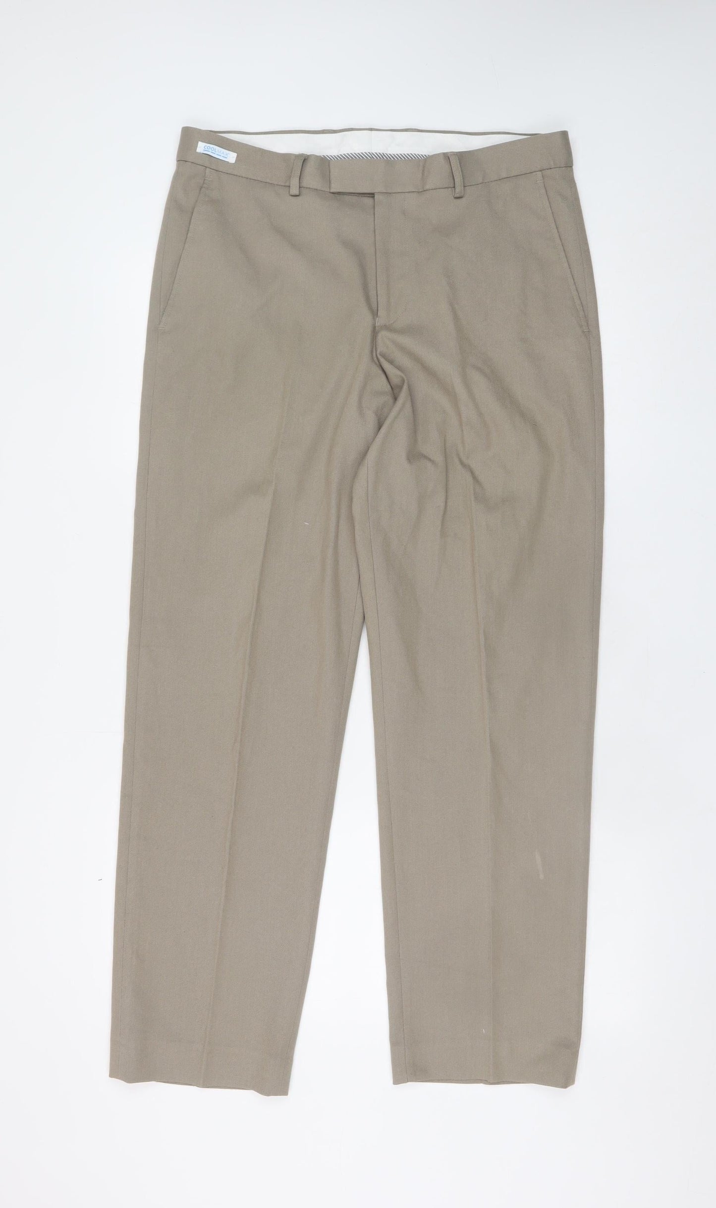 Mens UK Size L St. Bernard for Dunnes Stores Regular Fit Chino Beige Trousers