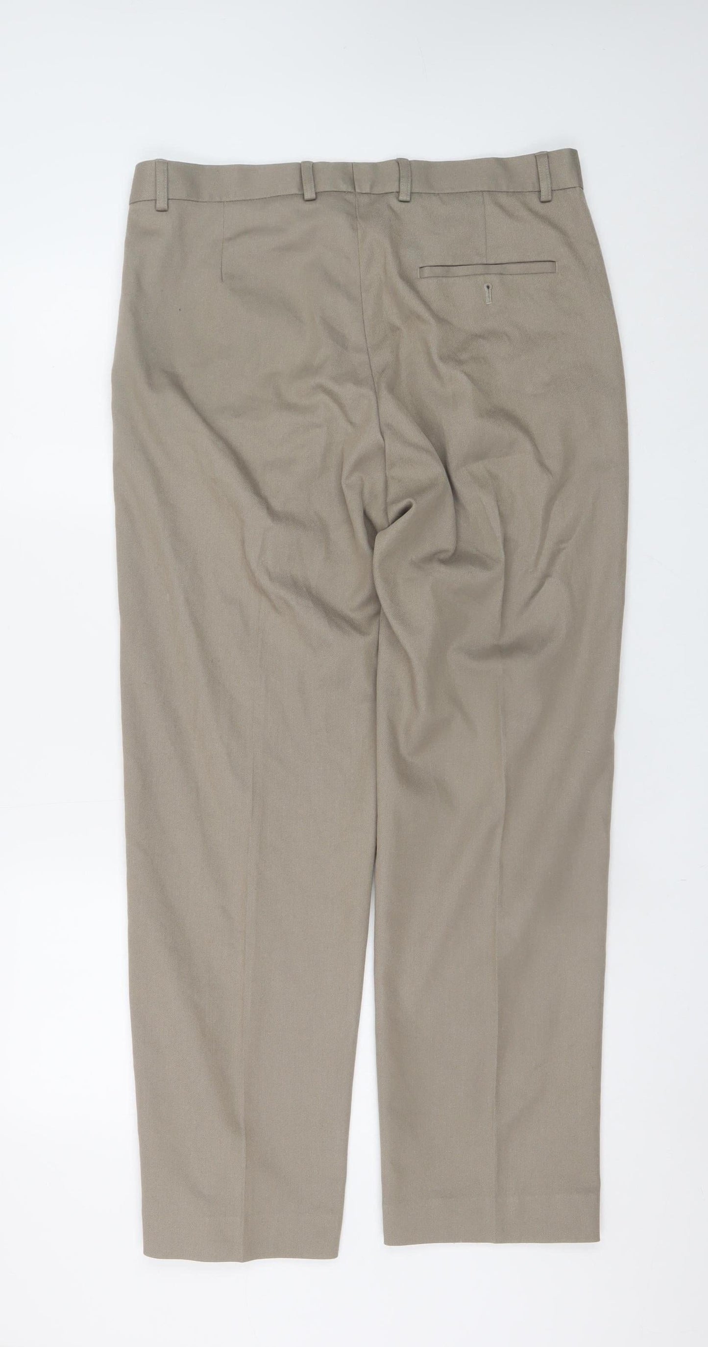 Mens UK Size L St. Bernard for Dunnes Stores Regular Fit Chino Beige Trousers