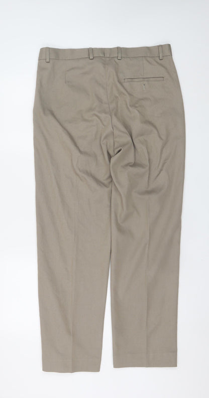 Mens UK Size L St. Bernard for Dunnes Stores Regular Fit Chino Beige Trousers