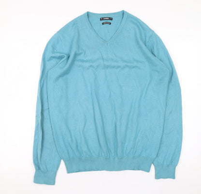 Mens UK Size L Dunnes Blue Pullover Jumper