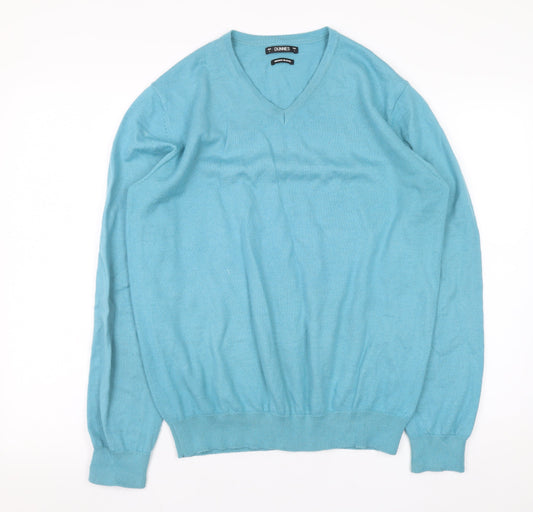 Mens UK Size L Dunnes Blue Pullover Jumper