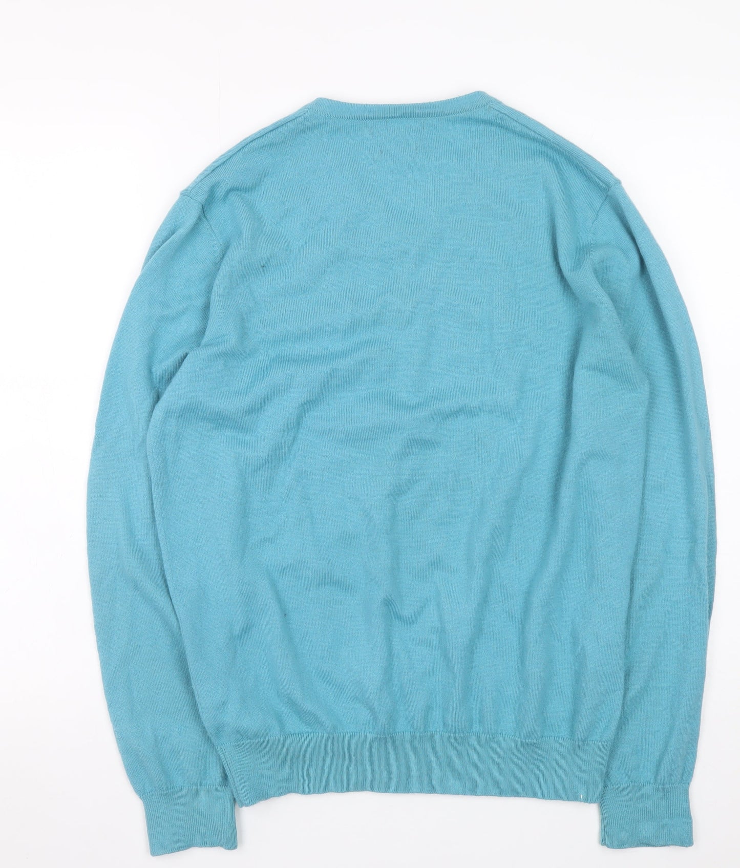 Mens UK Size L Dunnes Blue Pullover Jumper