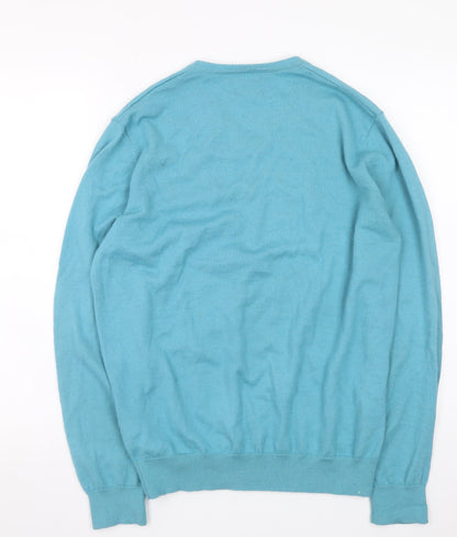 Mens UK Size L Dunnes Blue Pullover Jumper