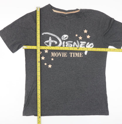 Girls UK Size XS Disney Grey Graphic T-Shirt