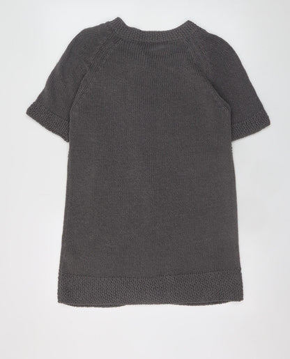 Womens UK Size 14 Marks and Spencer Grey Cardigan Jumper