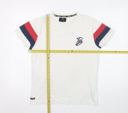 Mens UK Size S Threadbare White  T-Shirt