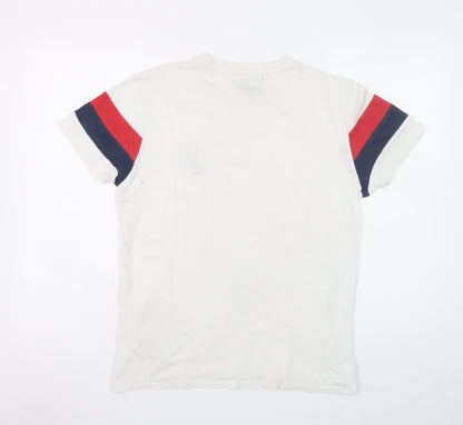 Mens UK Size S Threadbare White  T-Shirt