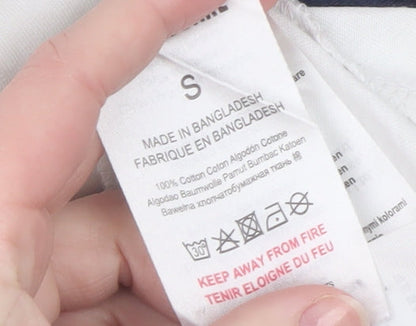 Mens UK Size S Threadbare White  T-Shirt