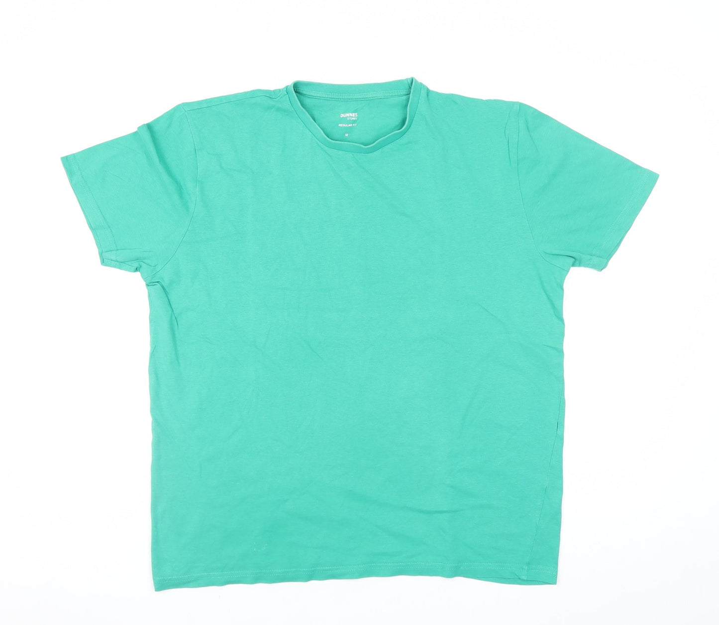 Mens UK Size M Dunnes Stores Green  T-Shirt