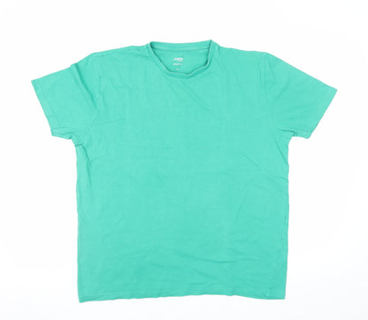 Mens UK Size M Dunnes Stores Green  T-Shirt