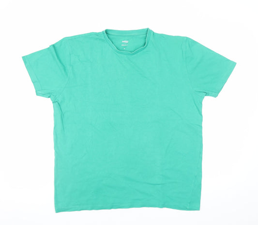 Mens UK Size M Dunnes Stores Green  T-Shirt