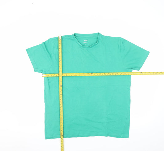 Mens UK Size M Dunnes Stores Green  T-Shirt