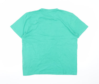 Mens UK Size M Dunnes Stores Green  T-Shirt