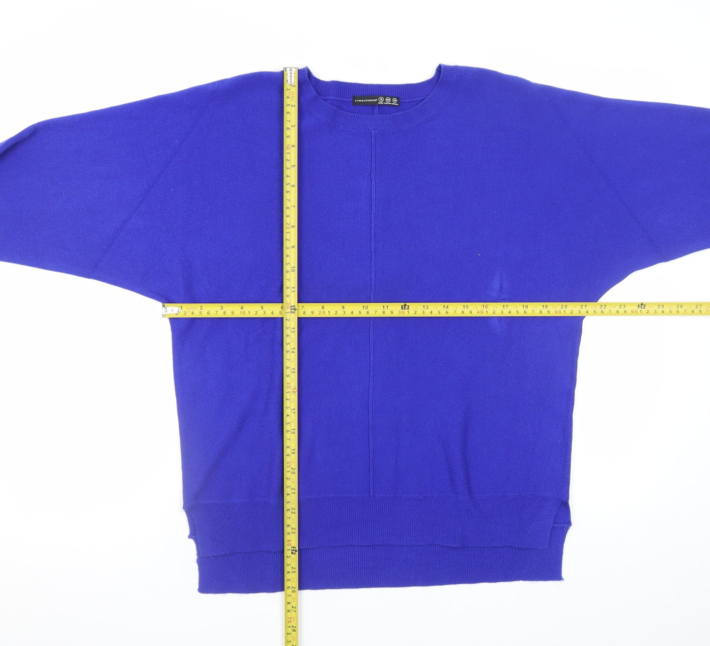Womens UK Size 12 Atmosphere Blue Pullover Jumper