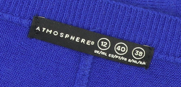 Womens UK Size 12 Atmosphere Blue Pullover Jumper
