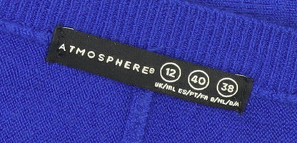 Womens UK Size 12 Atmosphere Blue Pullover Jumper