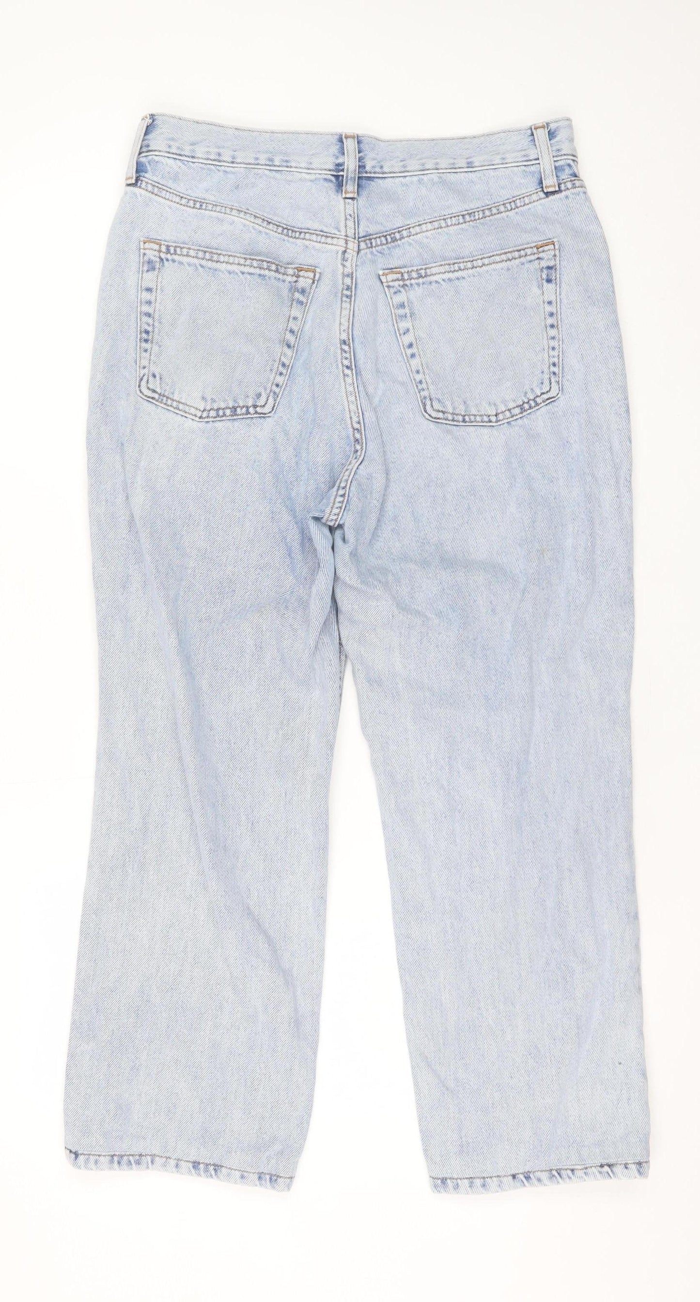 Unisex Adultss UK Size W30 L28 Topshop Regular Fit Straight Blue Jeans