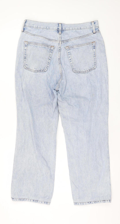 Unisex Adultss UK Size W30 L28 Topshop Regular Fit Straight Blue Jeans