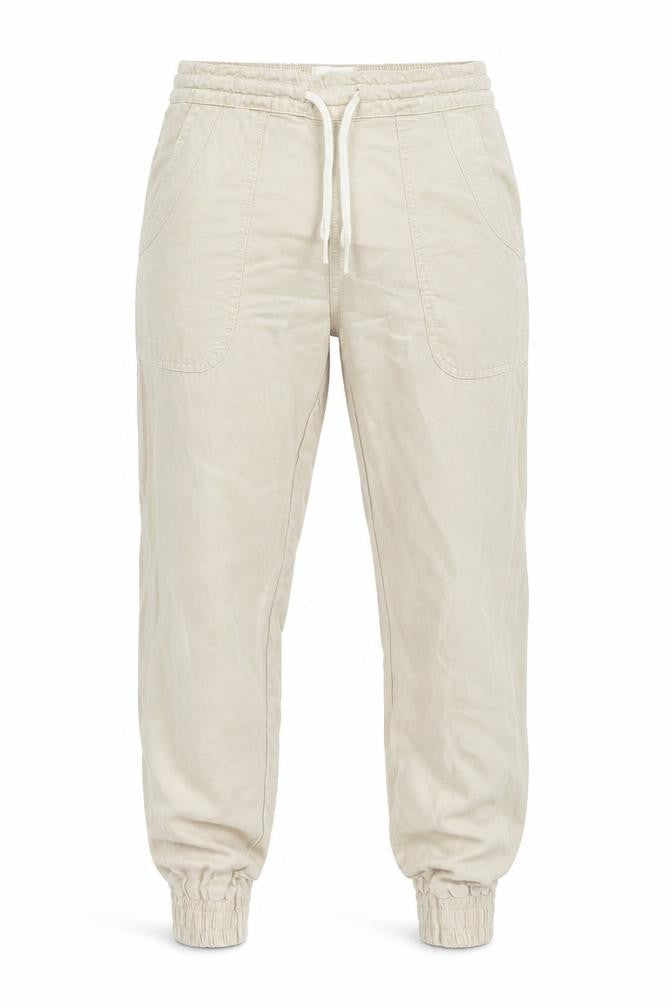 Mens UK Size 6R River Island Relaxed Fit Jogger Beige Trousers