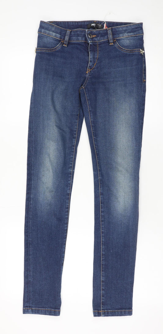 Mens UK Size 27 Just Cavalli Slim Fit Skinny Blue Jeans