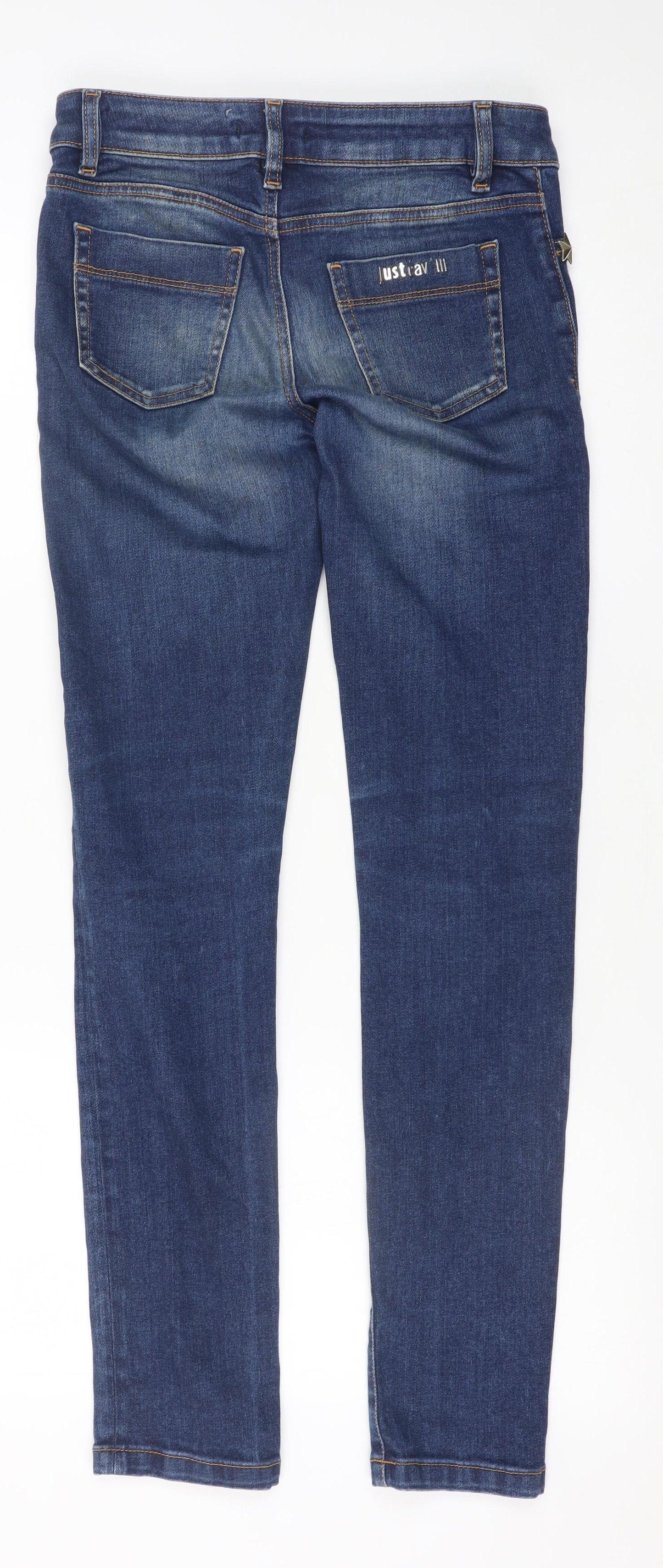 Mens UK Size 27 Just Cavalli Slim Fit Skinny Blue Jeans