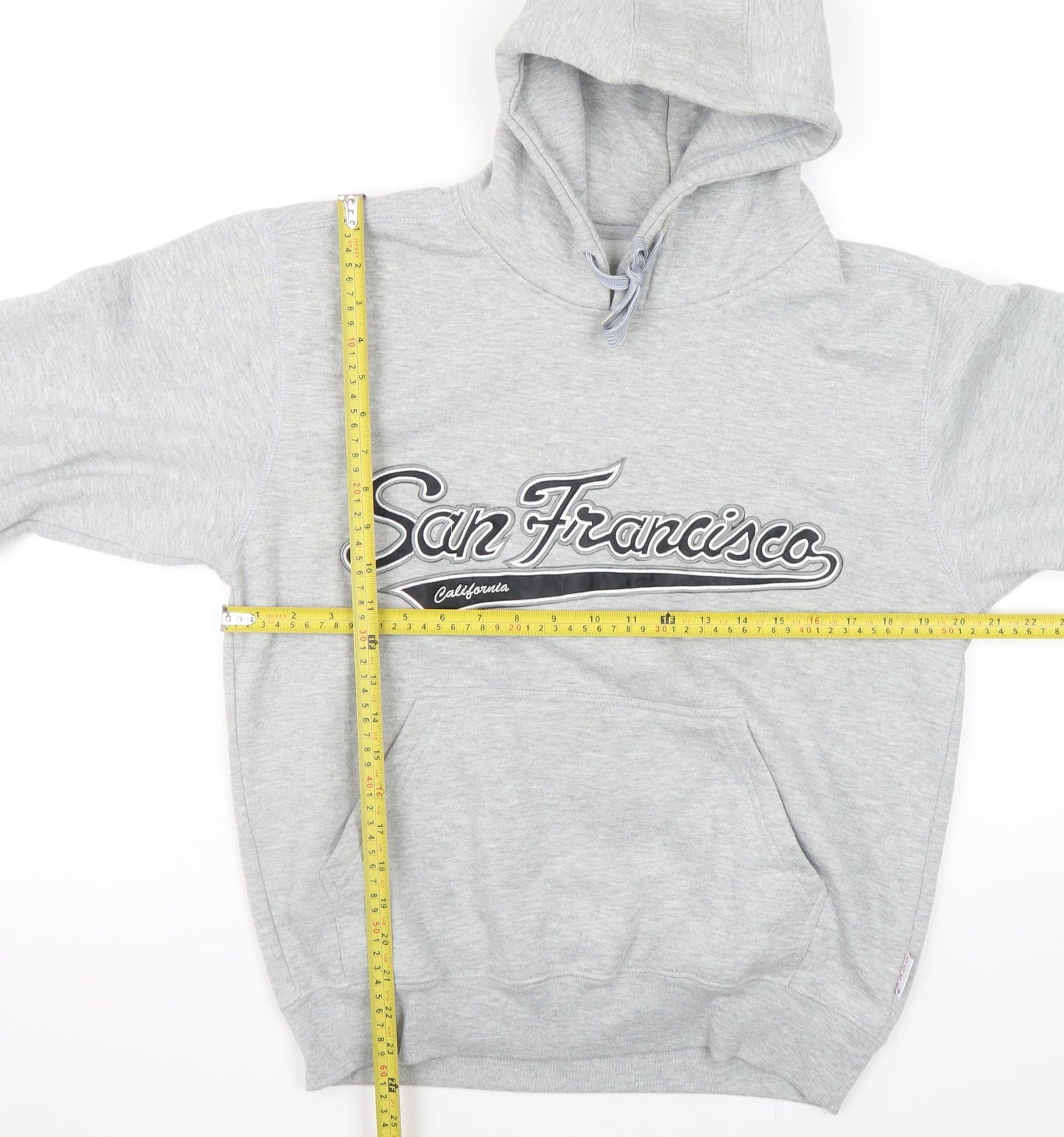 Mens UK Size S Gogo Sports Grey Pullover Hoodie