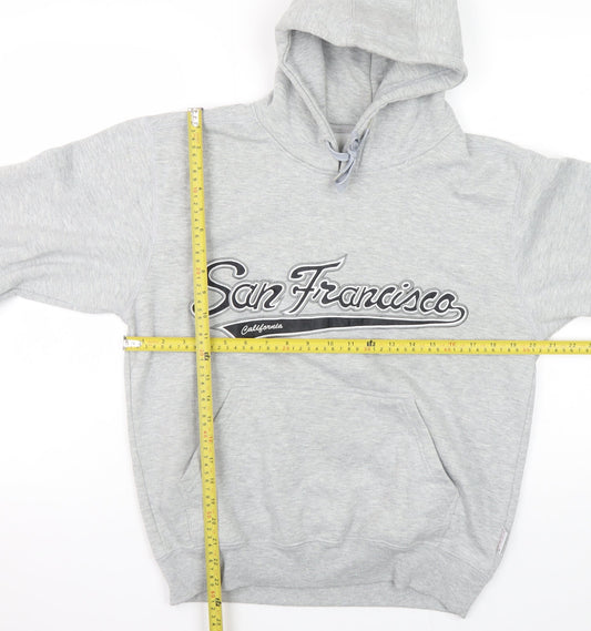 Mens UK Size S Gogo Sports Grey Pullover Hoodie