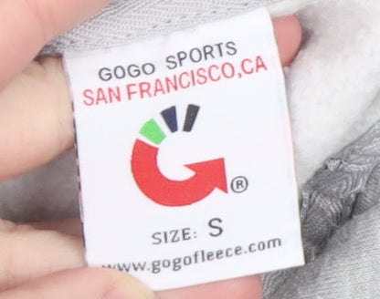 Mens UK Size S Gogo Sports Grey Pullover Hoodie