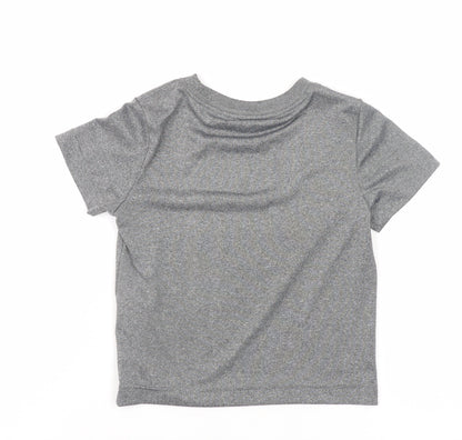 Nike Girls Grey Dri-FIT Short Sleeve Active T-Shirt 2-3 Years