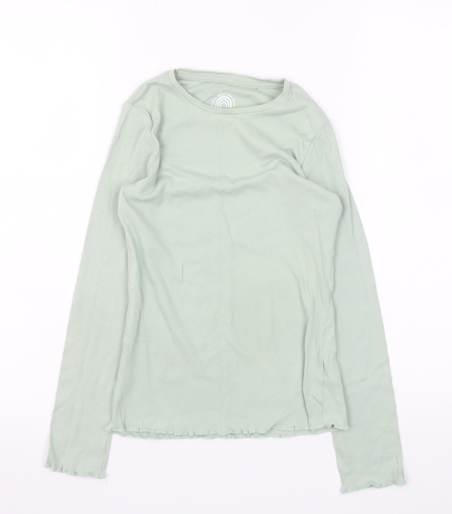 Girls UK Size 10-11 Years F&F Green Pullover Jumper